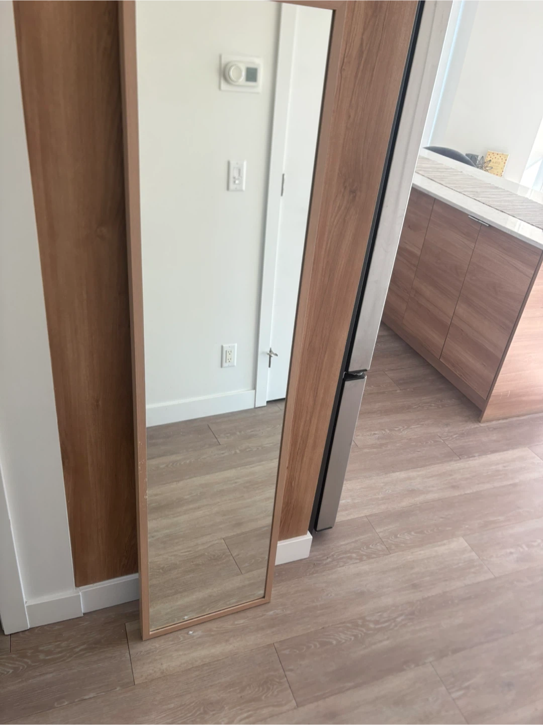 Wood Frame Full Length Mirror - photo 2
