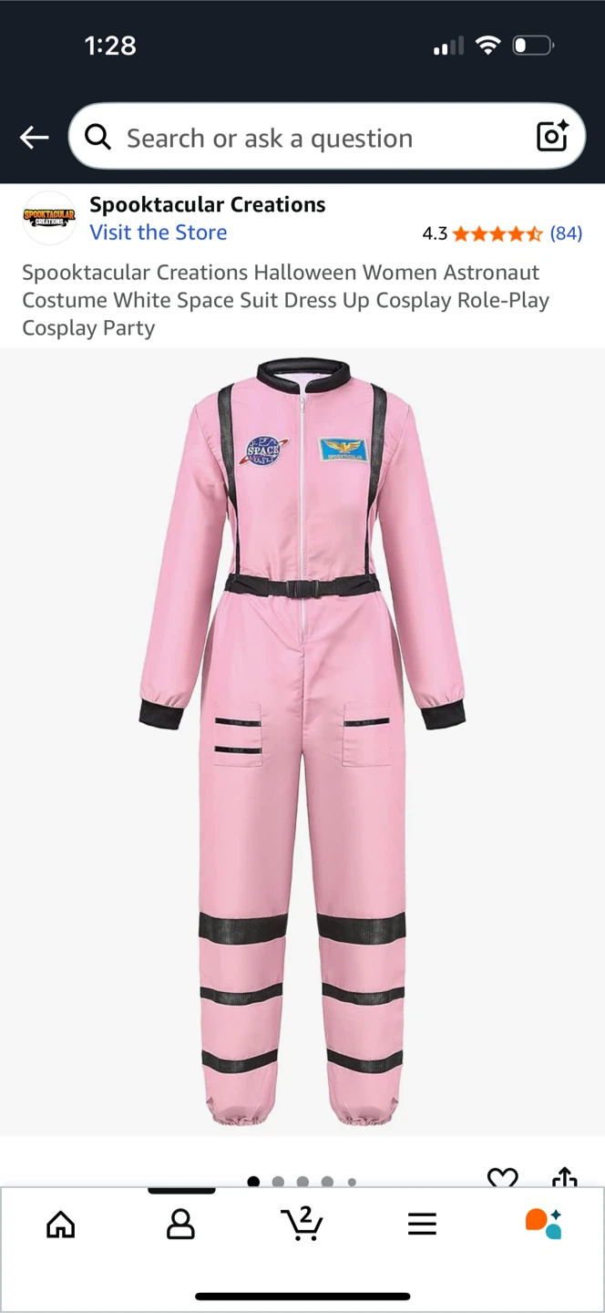 Astronaut Costume - Pink