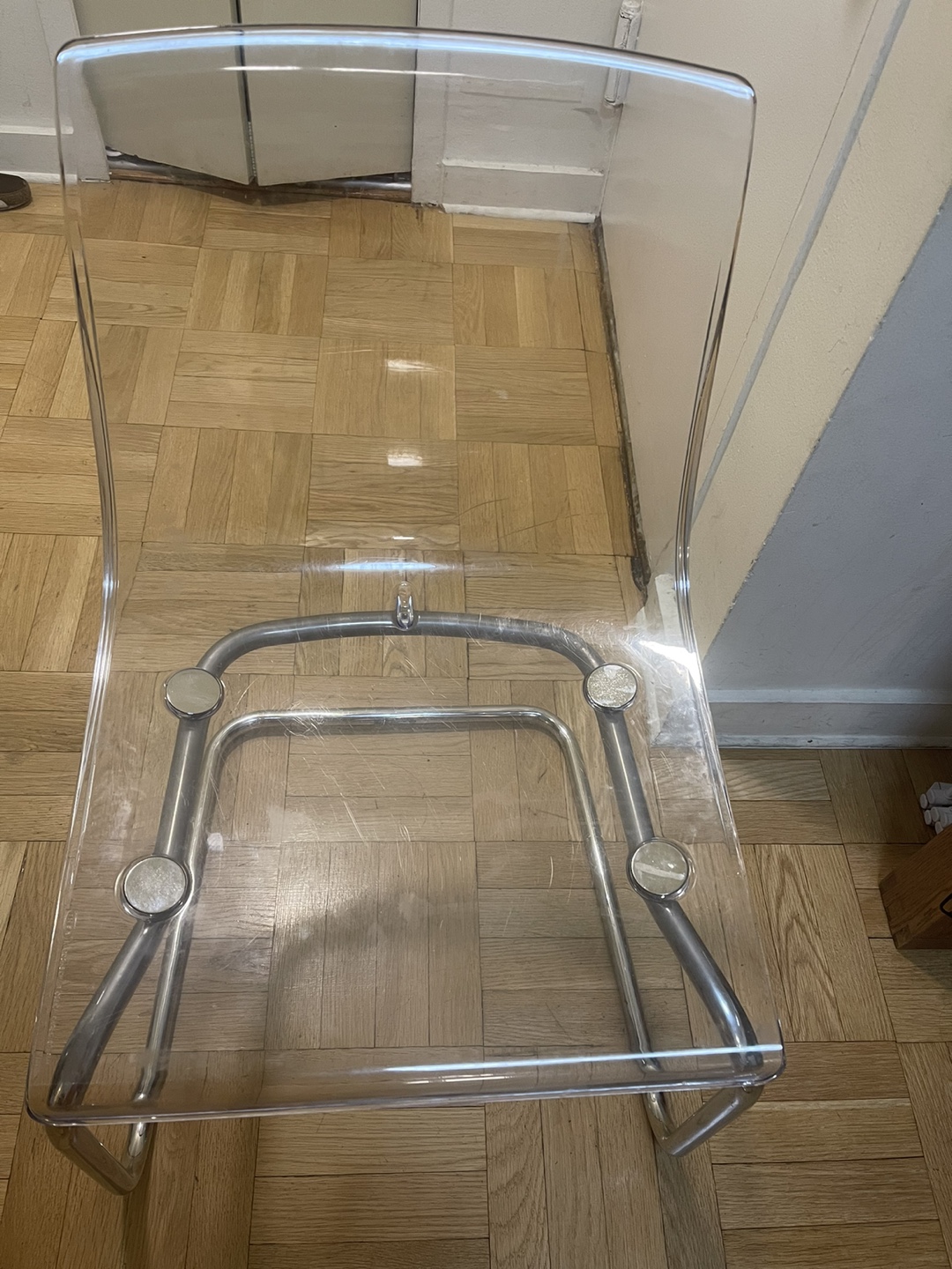 IKEA Tobias Chair - Clear/Chrome