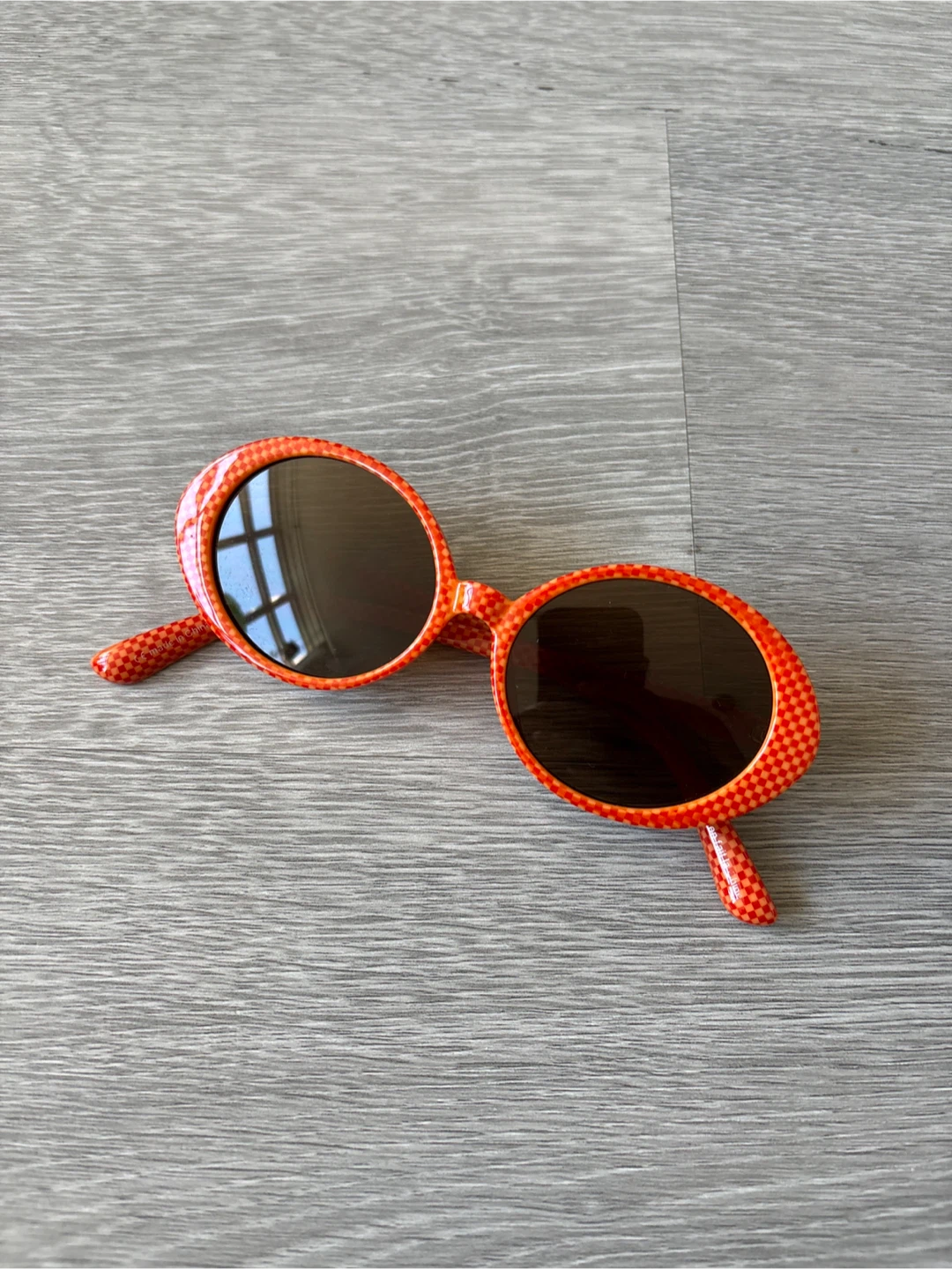 Orange Patterned Sunglasses
