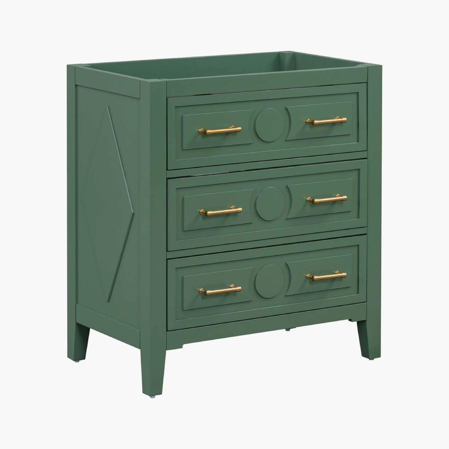 Green Bathroom Vanity Cabinet