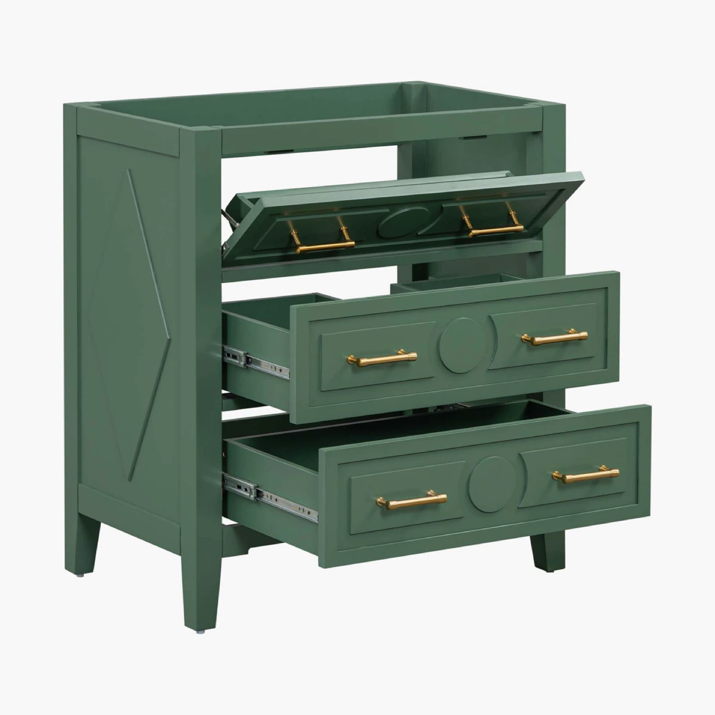 Green Bathroom Vanity Cabinet - photo 2