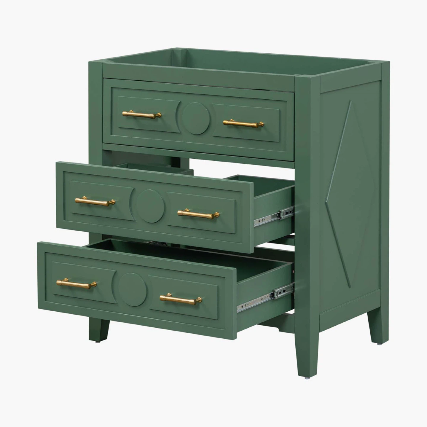 Green Bathroom Vanity Cabinet - photo 3