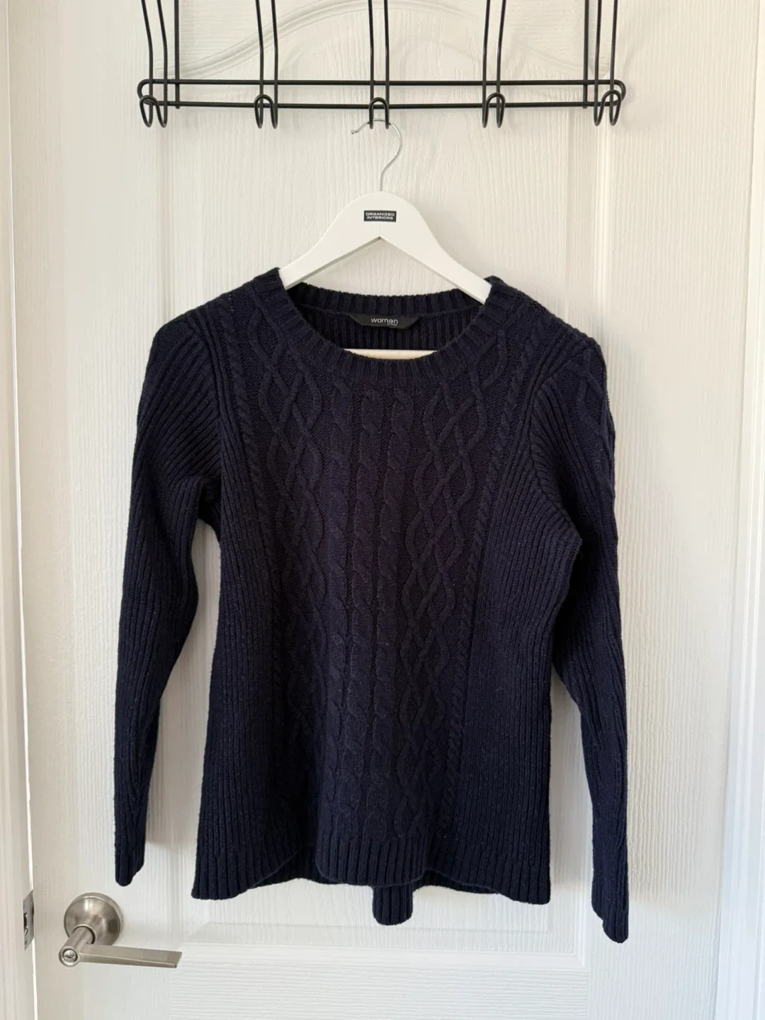 Navy Cable Knit Sweater 🧡 thumbnail