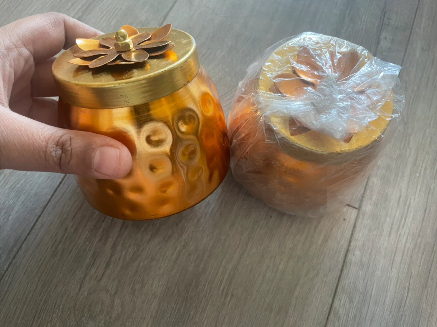 2 Decorative Copper Jars - photo 3