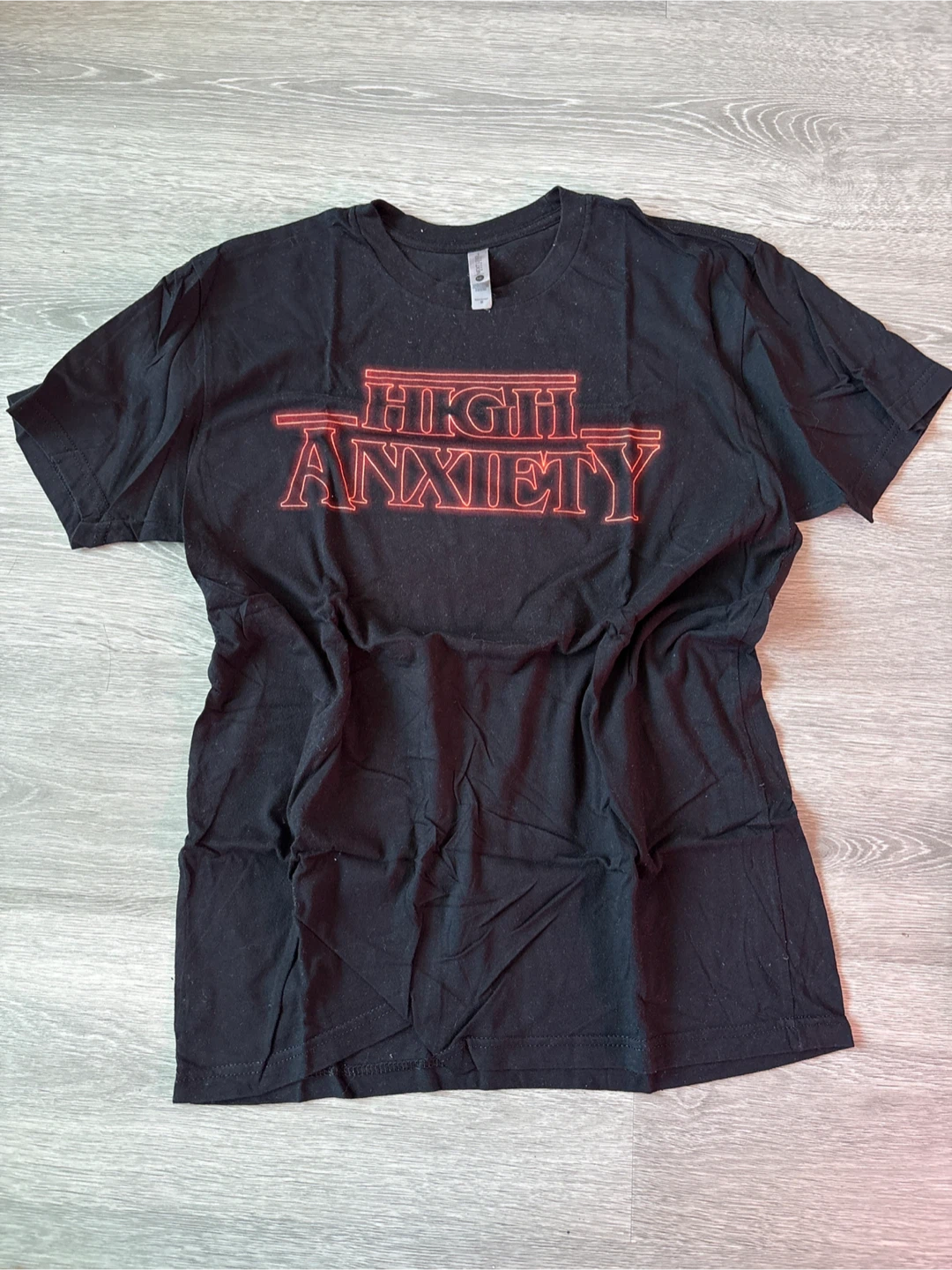 Black 'High Anxiety' T-Shirt