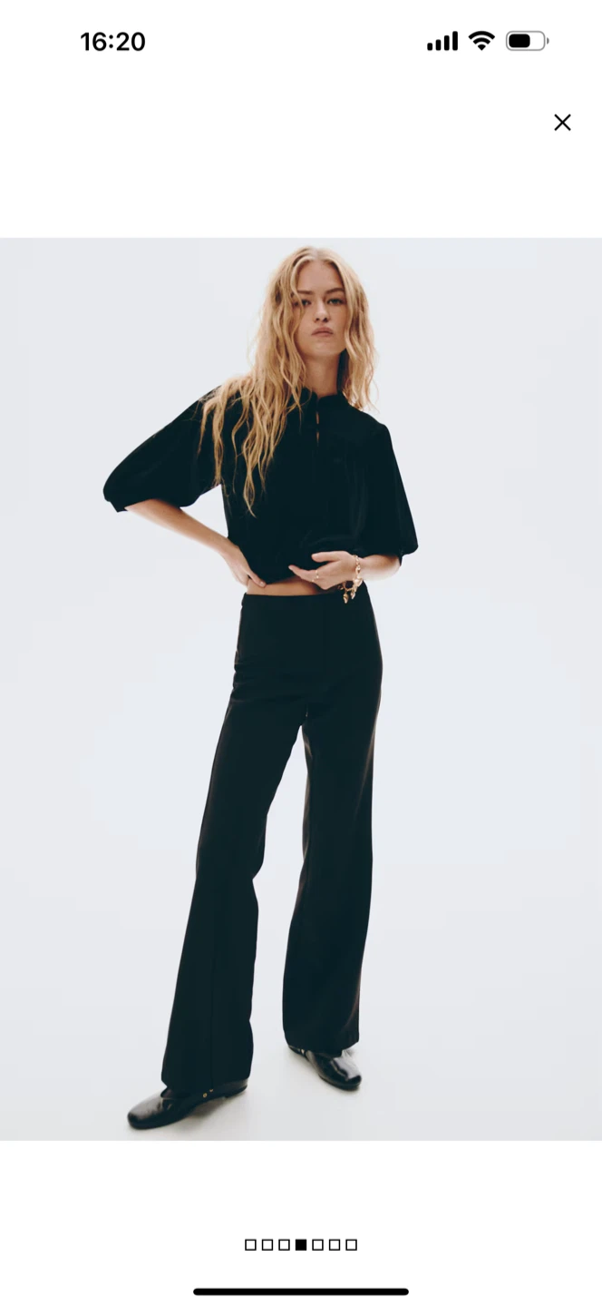 H&M Black Flared Pants