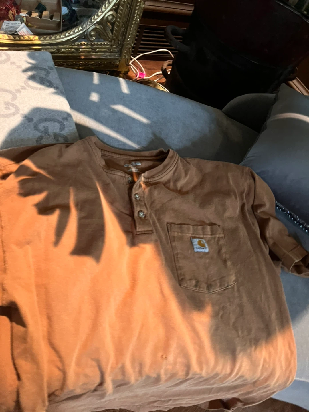 Carhartt Brown Henley Shirt - photo 2