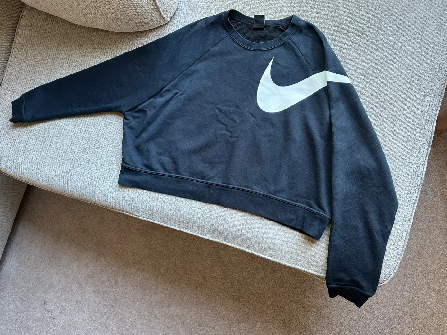 Nike Black Sweatshirt with White Logo