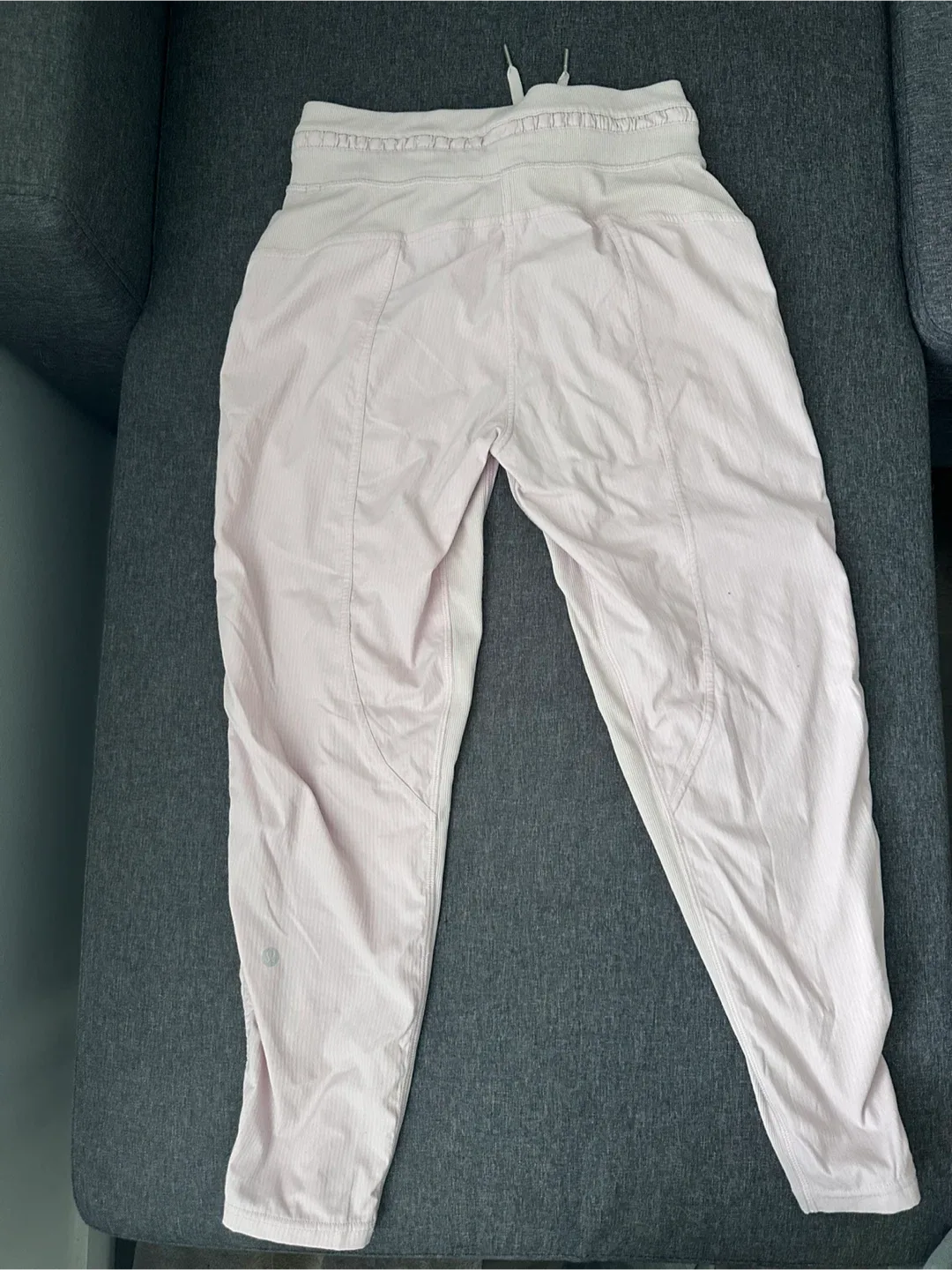 Lululemon Pink Striped Jogger Pants image indicator(2)