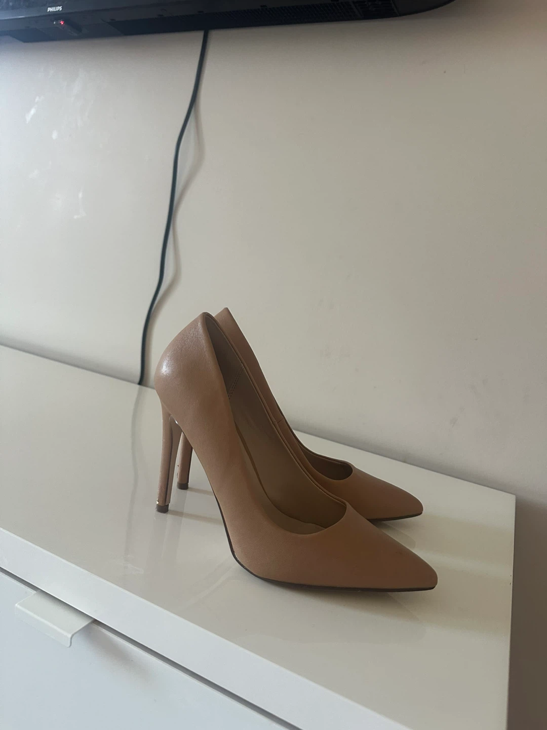 Call It Spring Beige Heels - Size 8