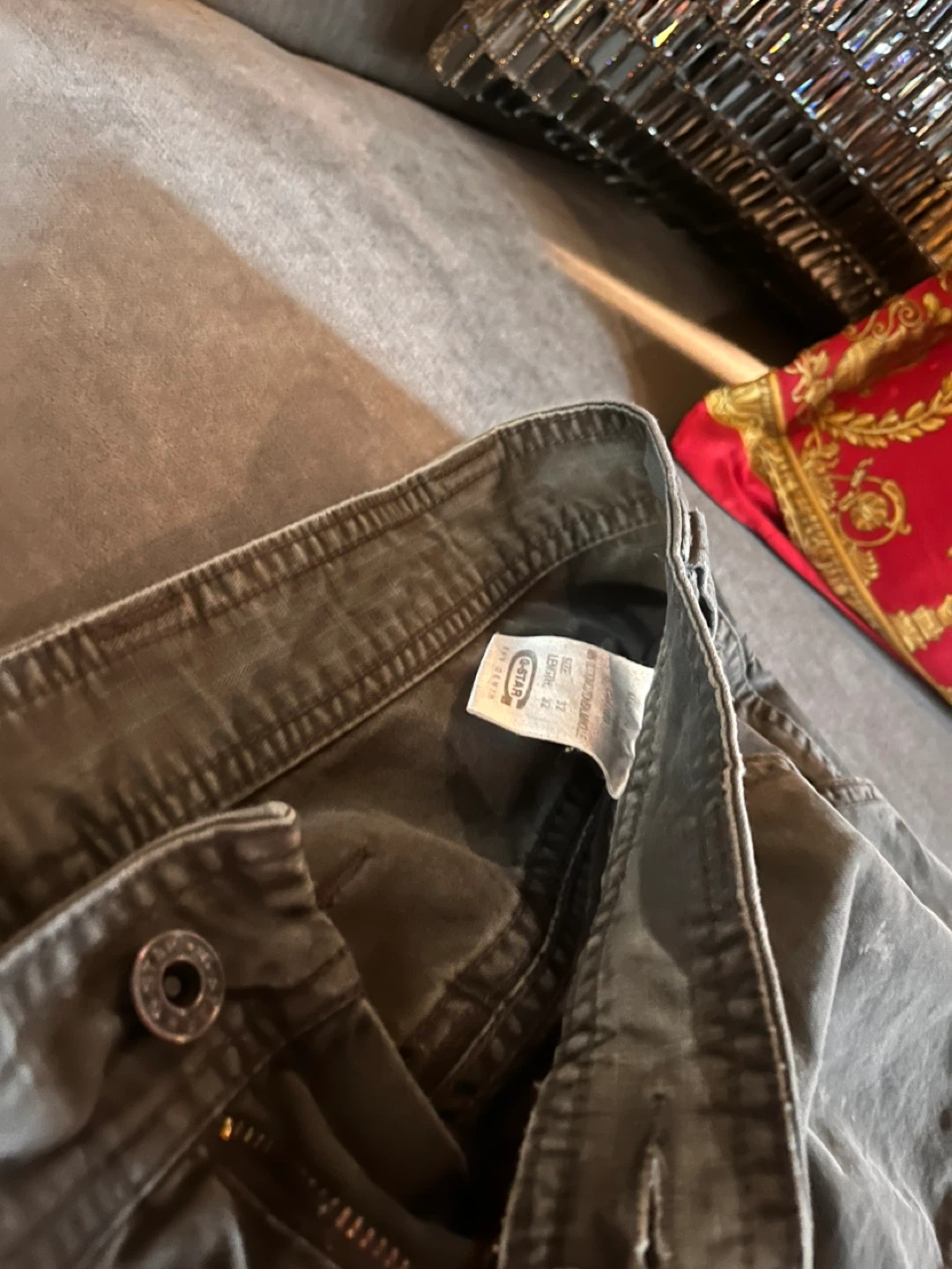 G-Star Raw Olive Cargo Pants Size 32 - photo 3
