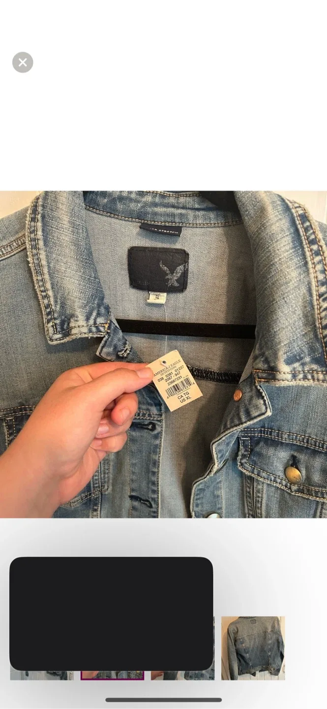 American Eagle Denim Jacket Size Xl image indicator(2)