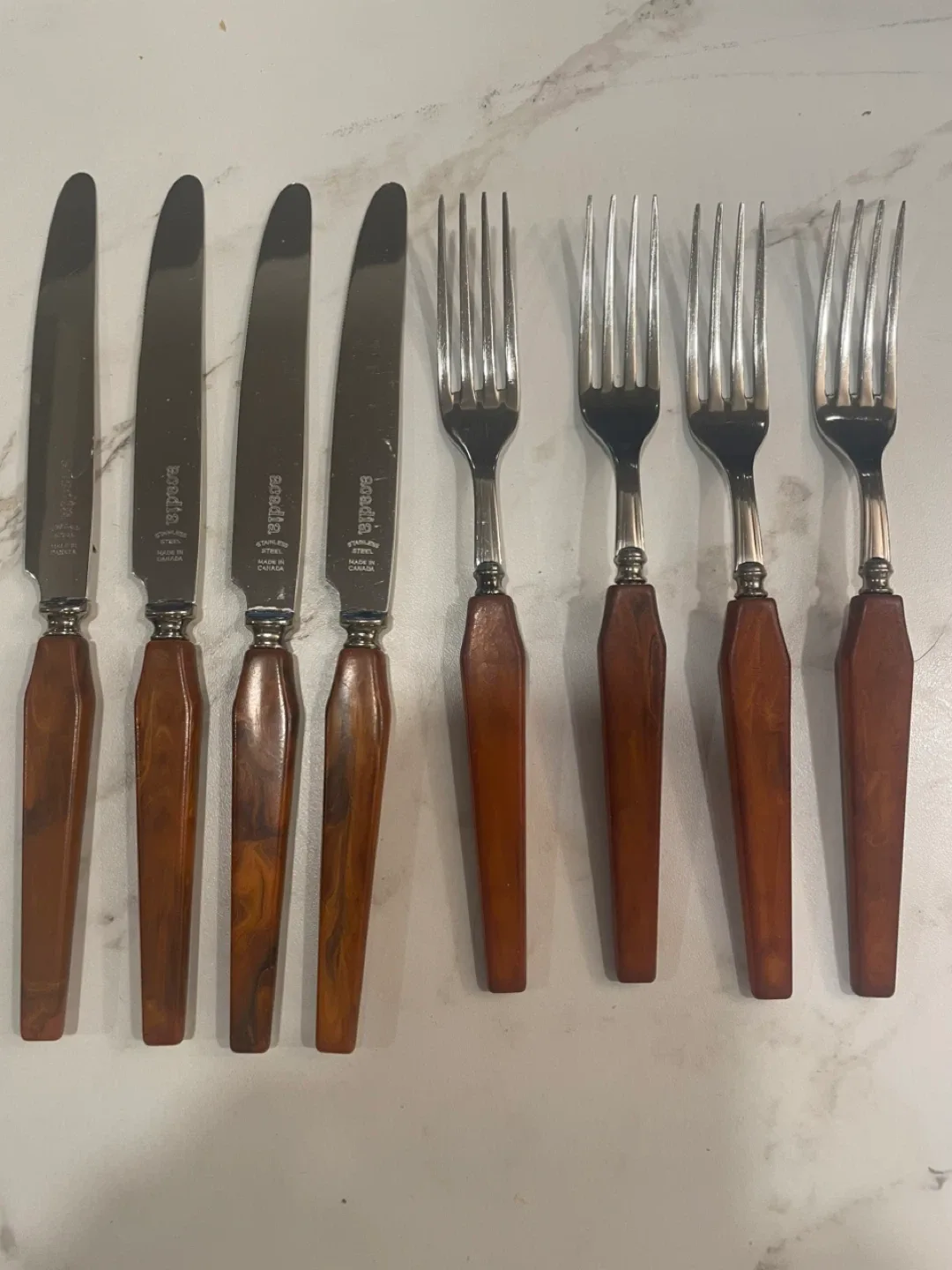 Ercuis Stainless Steel Knives and Forks thumbnail