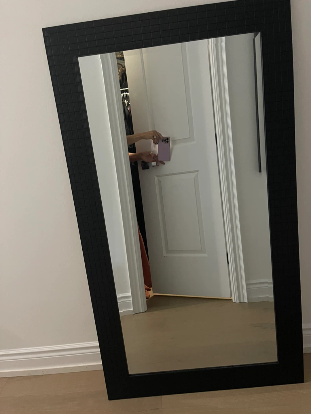 55”x 31”Black Framed Mirror