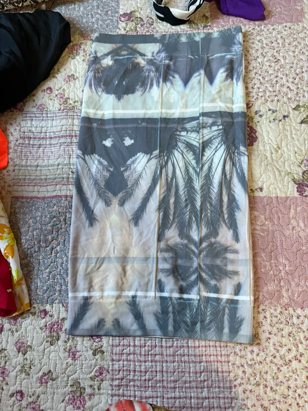 Palm Tree Print Skirt thumbnail