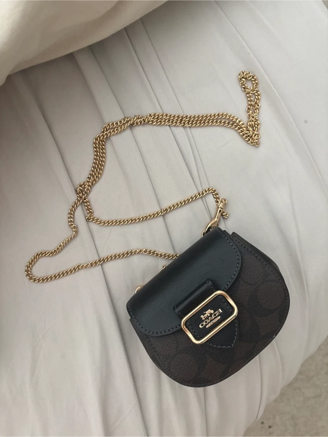 Coach Mini Purse with Chain thumbnail
