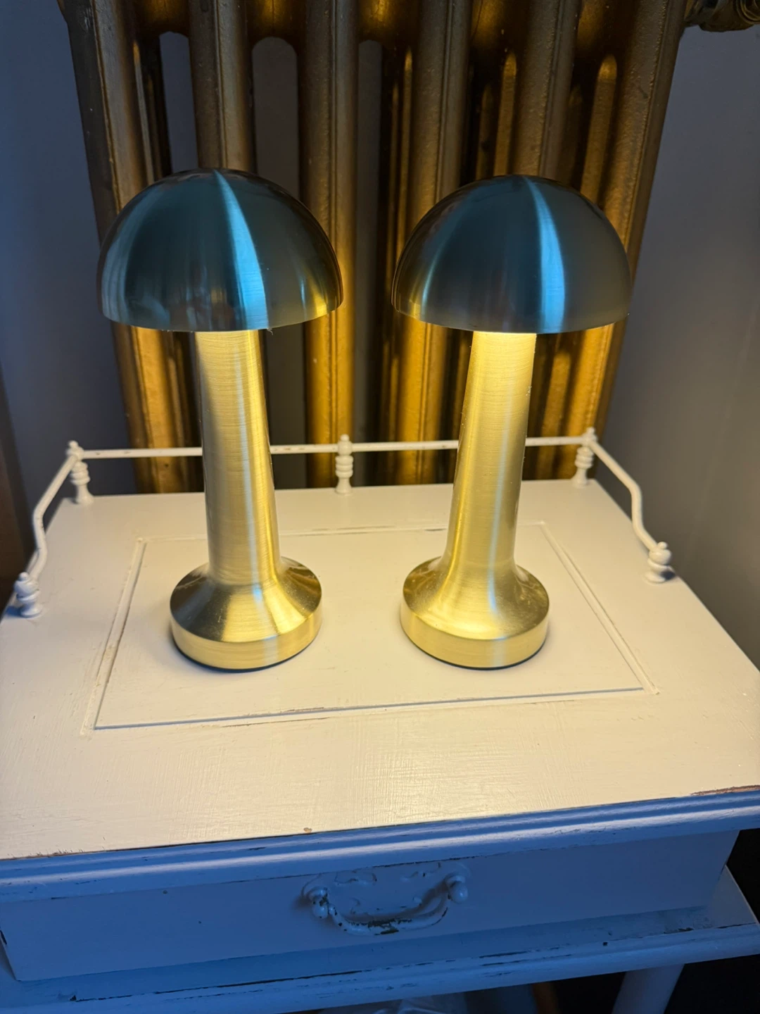 🧡 Set of Gold Cordless LED Lamps - photo 2