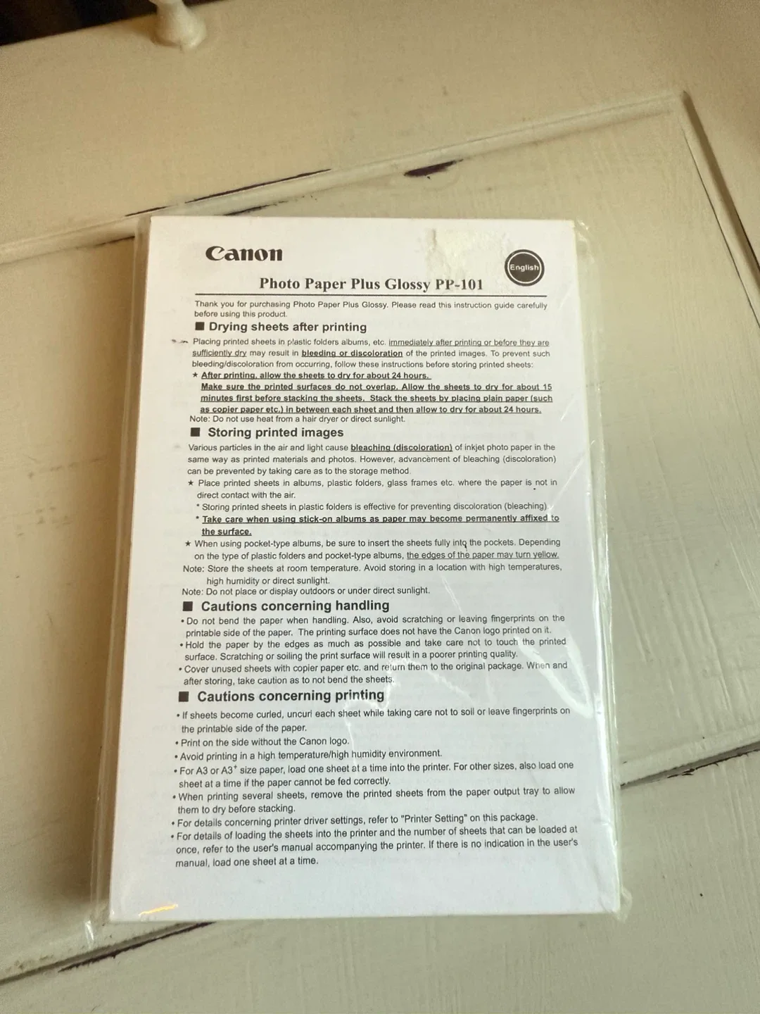 🧡 Canon Glossy Photo Paper - BNIB Pack of 50 thumbnail