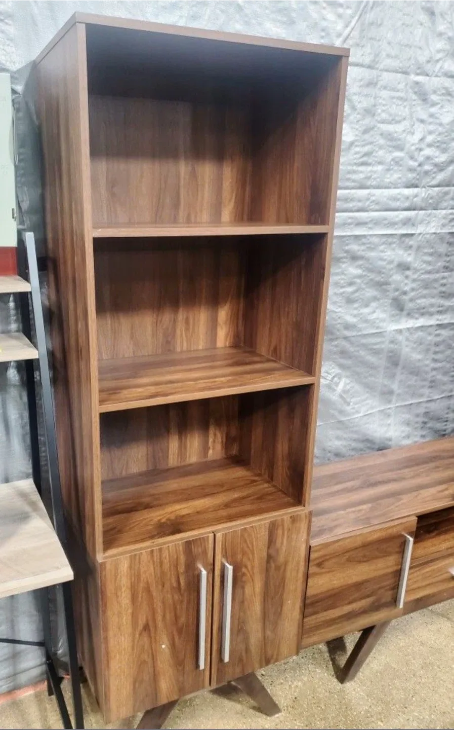 New Mid Century Modern 3 PC Media Center Station image indicator(3)