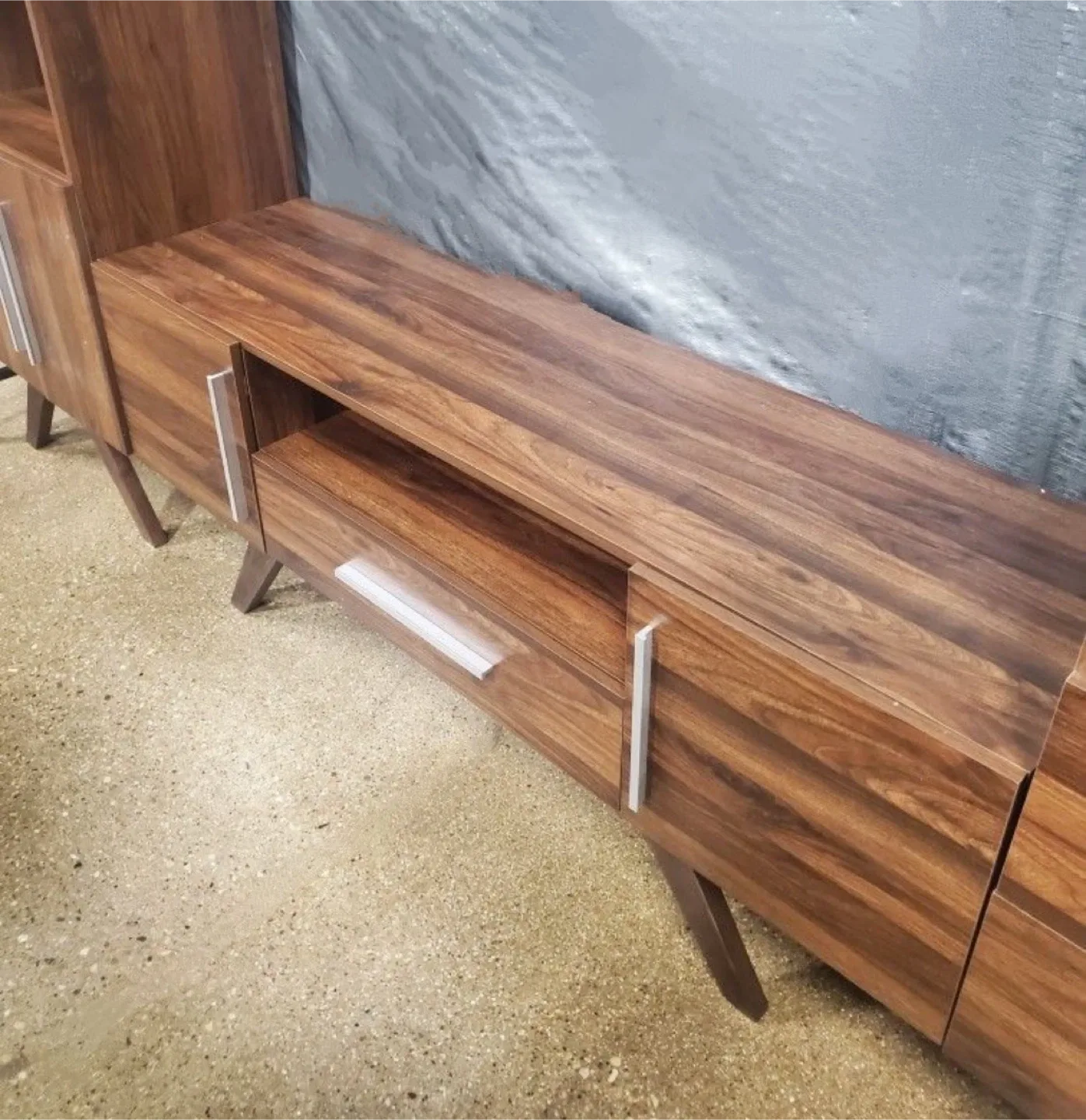 New Mid Century Modern 3 PC Media Center Station image indicator(4)