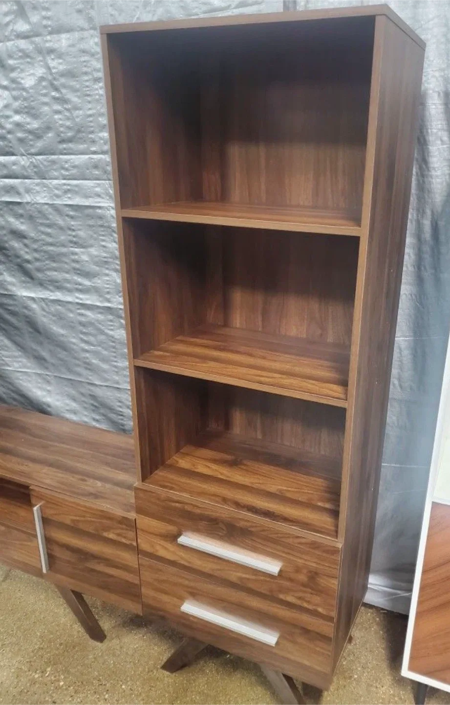 New Mid Century Modern 3 PC Media Center Station image indicator(7)