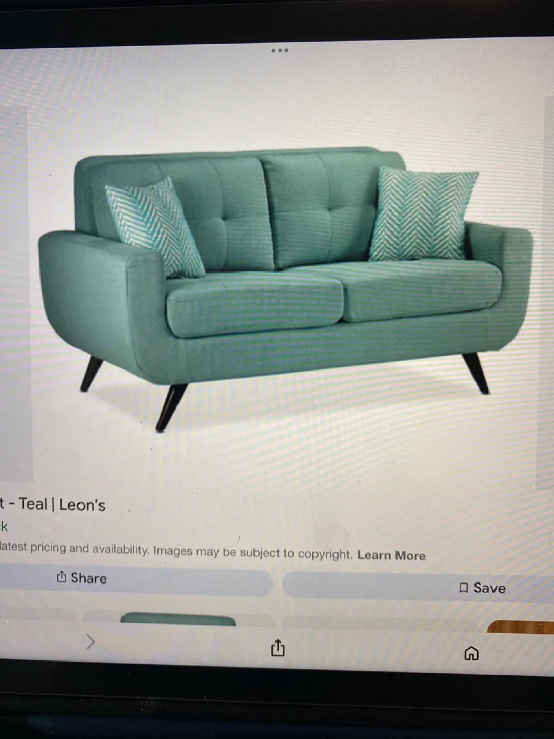 Leon's Julian Teal Loveseat & 2 Chair Set