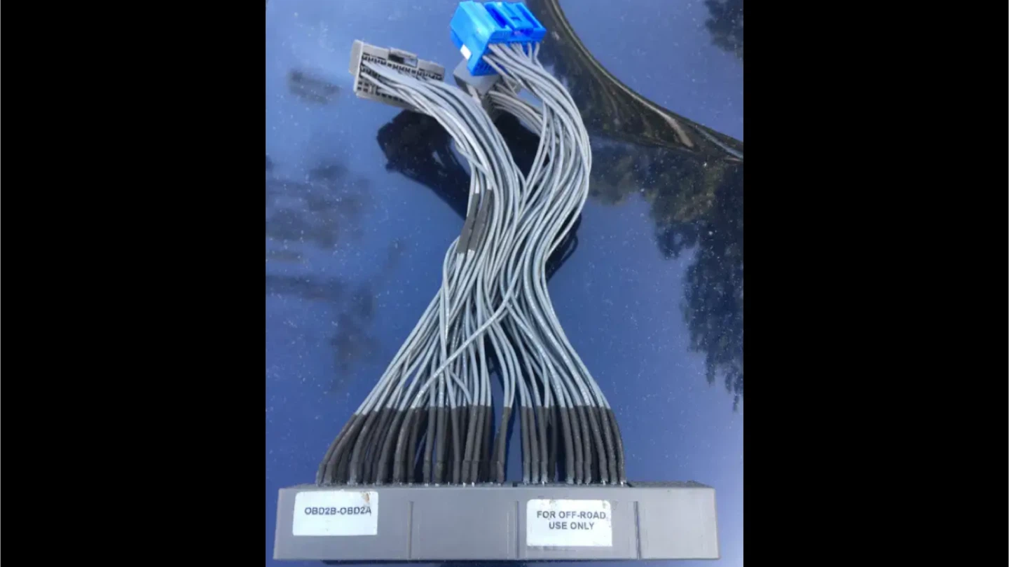 OBD2b to OBD2a engine jumper harness