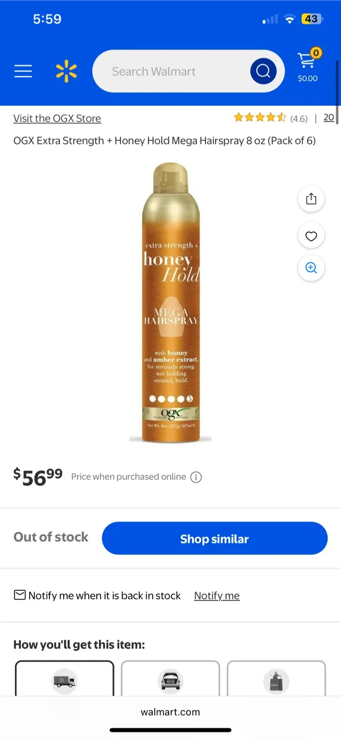 Rare - Extra Strength Honey Hold Mega Hairspray image indicator(2)