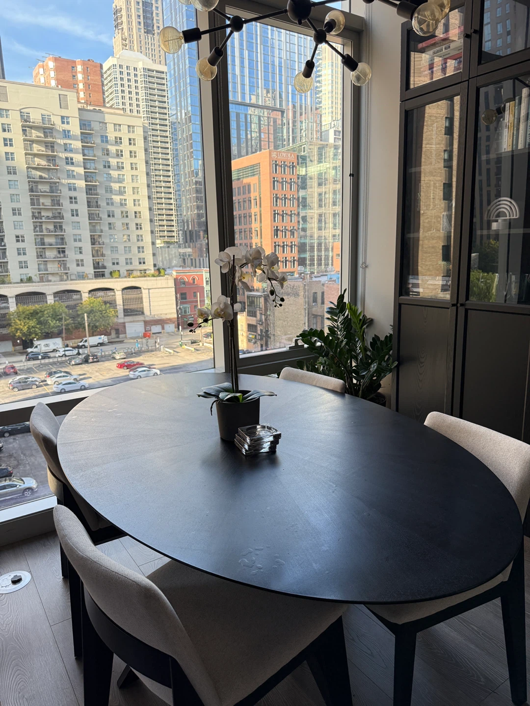 Black Oval Dining Table