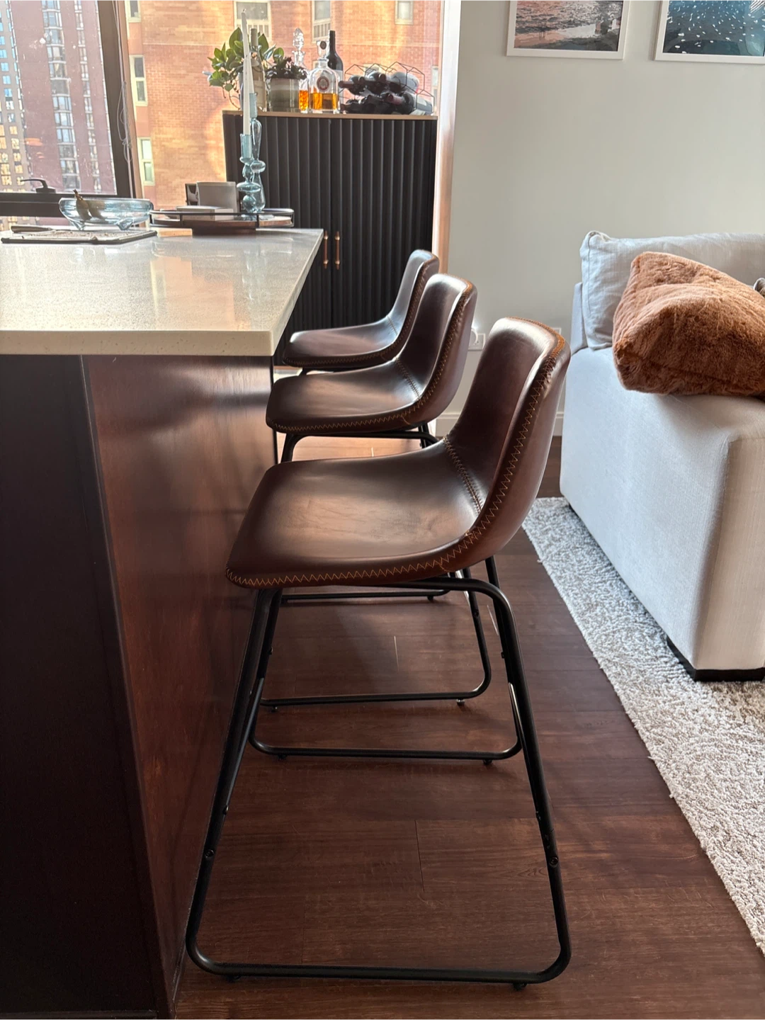 Set of 3 bar stools