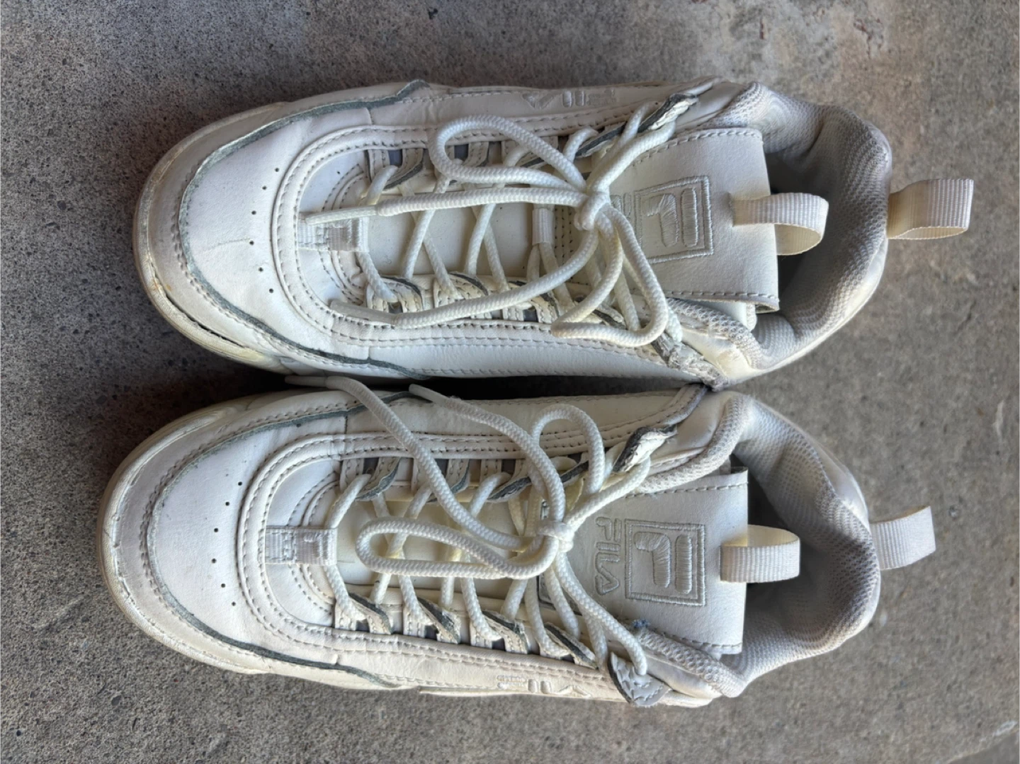 Fila White Sneakers - Size 5 1/2