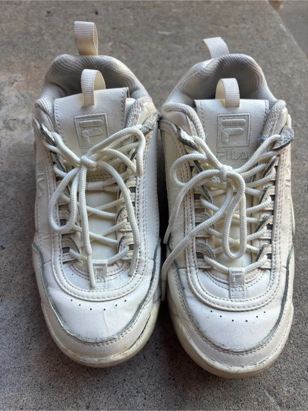 Fila White Sneakers - Size 5 1/2 - photo 2