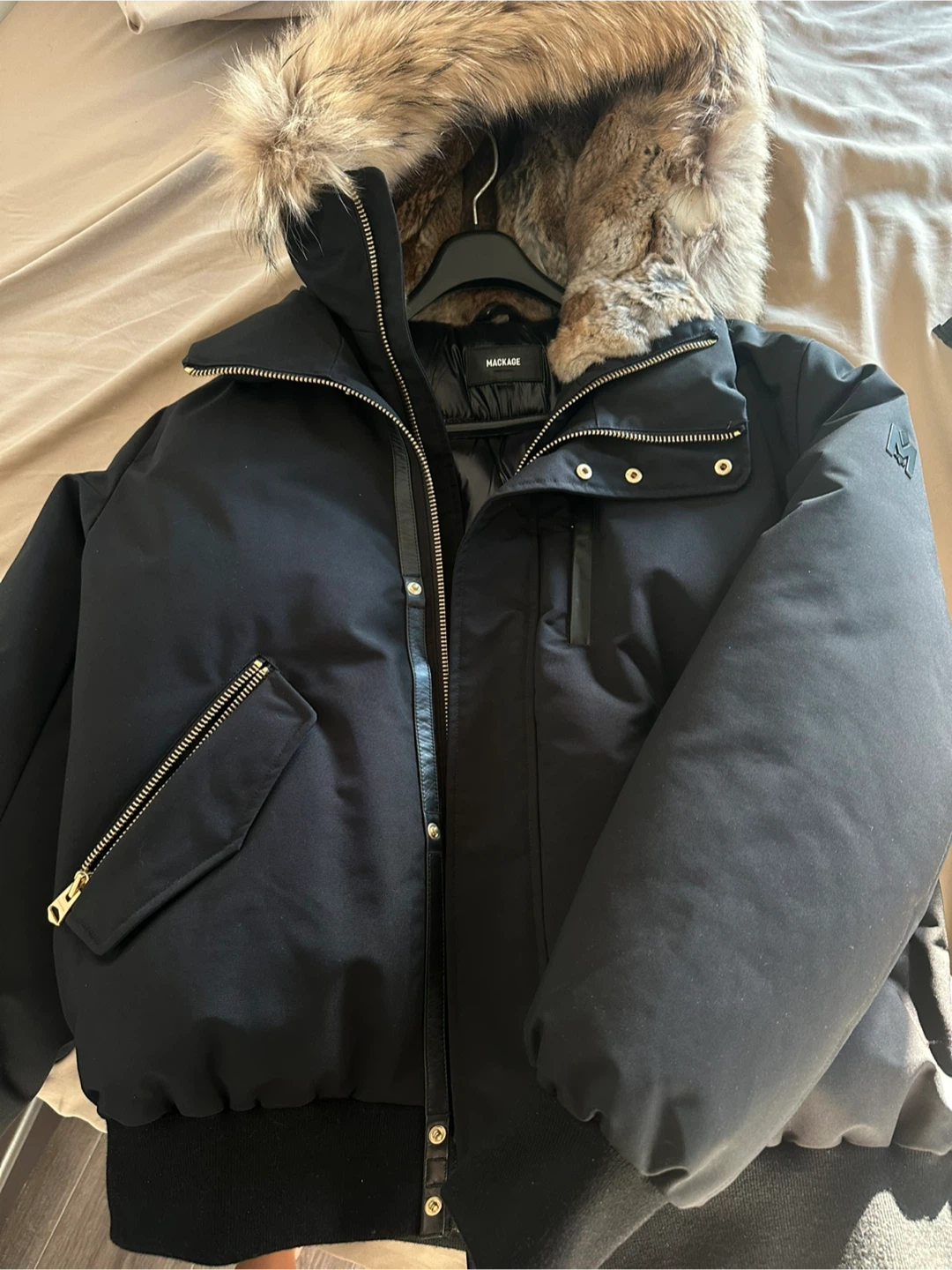Mackage Black Bomber Jacket - photo 3