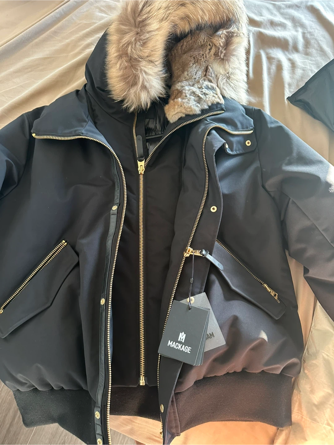 Mackage Black Bomber Jacket - photo 2