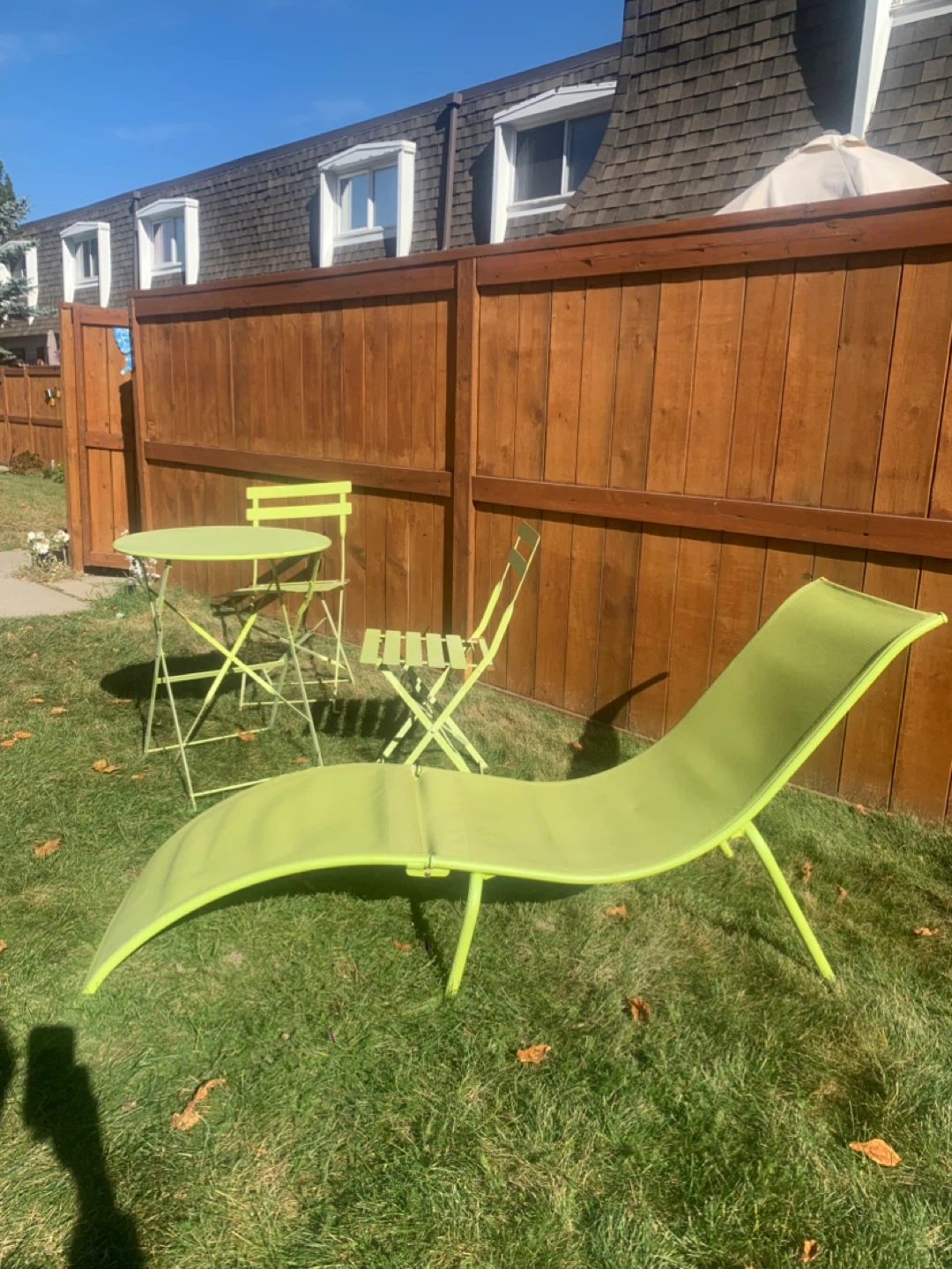 Outdoor Patio Furniture Set – 2 Chairs, Table & Lounger - photo 2