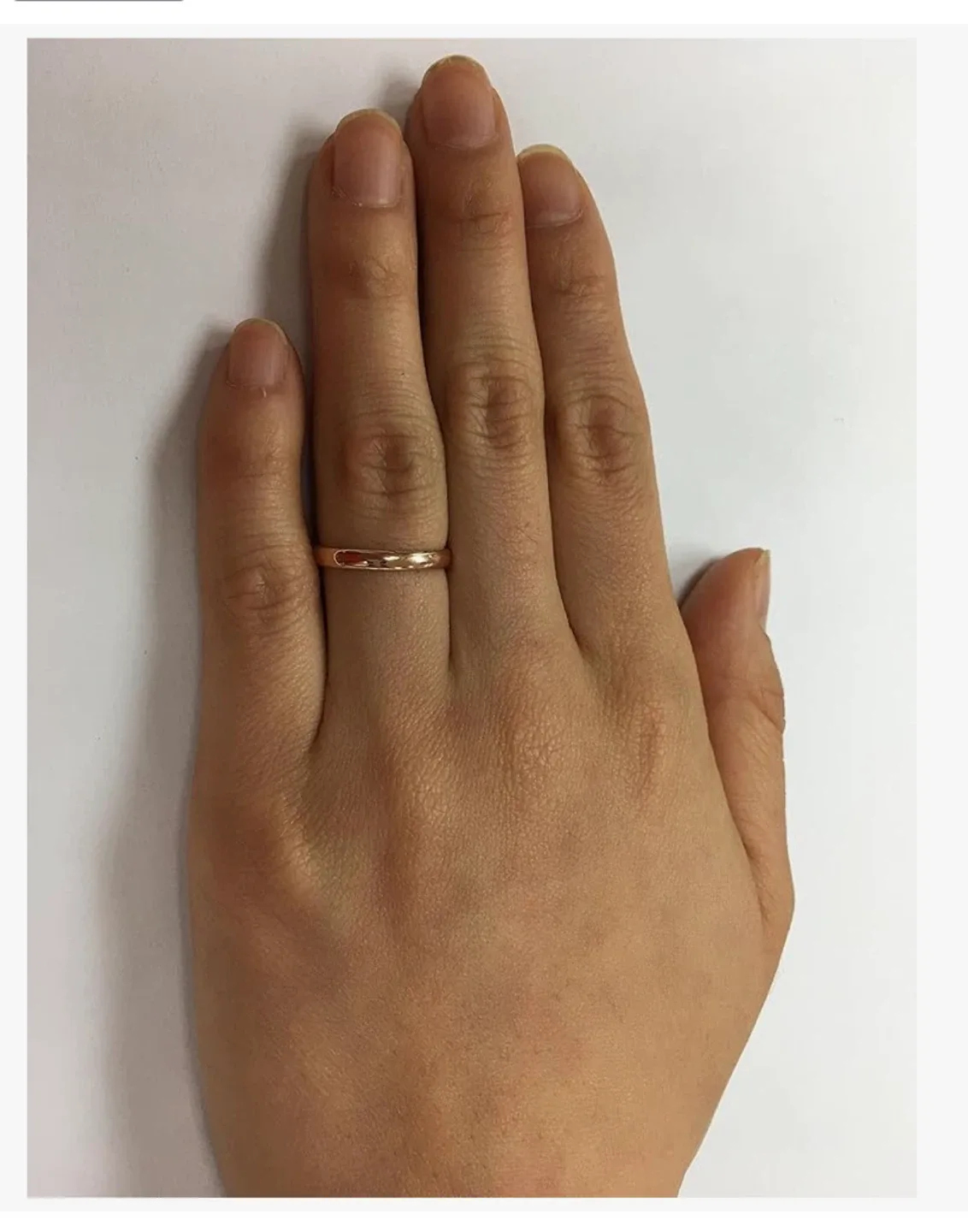 Tesori & Co 10k Rose Gold Comfort Fit Ring (size 7) image indicator(3)