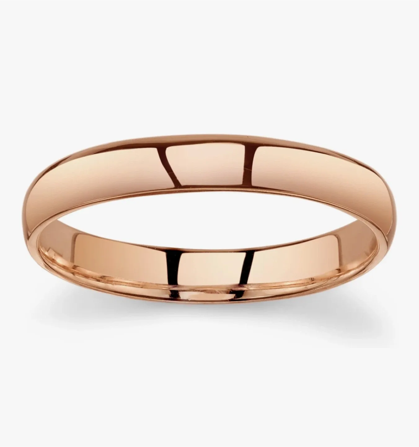 Tesori & Co 10k Rose Gold Comfort Fit Ring (size 7) image indicator(2)
