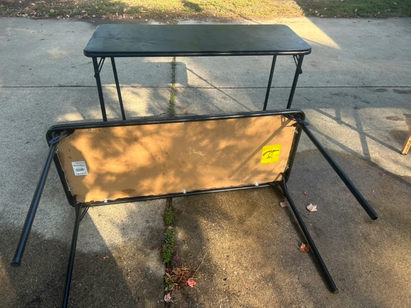 Black Folding Tables