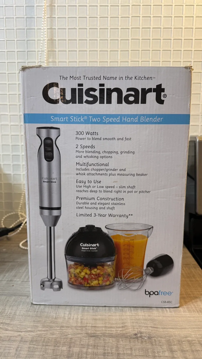 Cuisinart Smart Stick Two Speed Hand Blender CSB-85C thumbnail