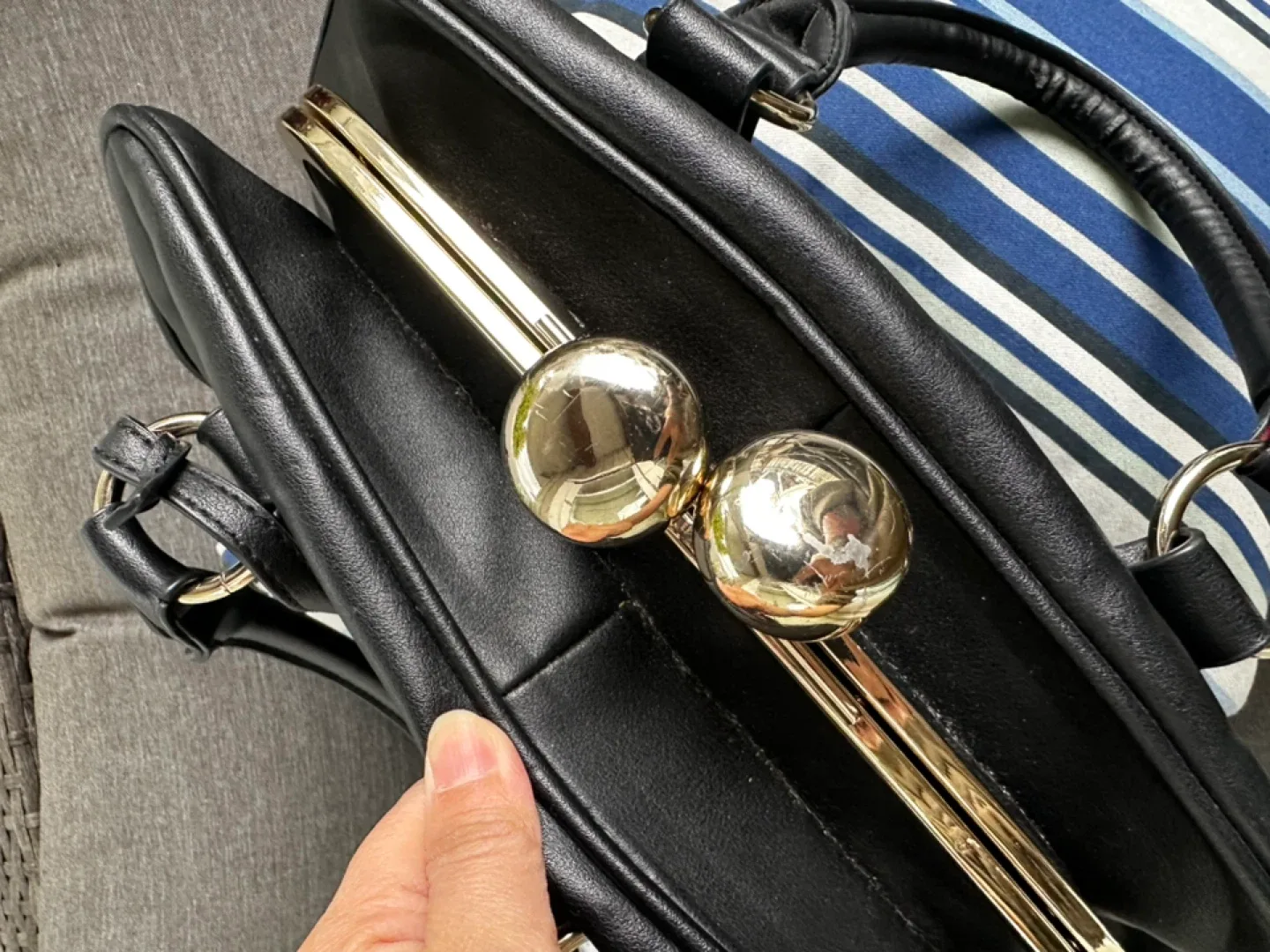 Versace 1969 Italia Black Handbag image indicator(8)