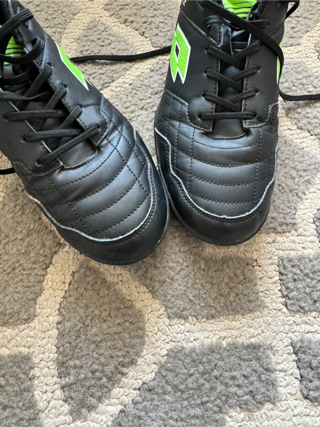 Lotto Black & Green Soccer Cleats - photo 3
