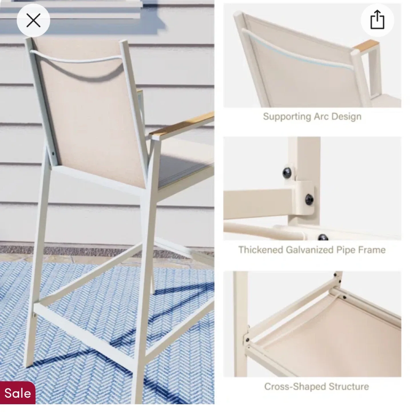 Latitude Run Aletza Square 2-Person Outdoor Bar Set image indicator(3)