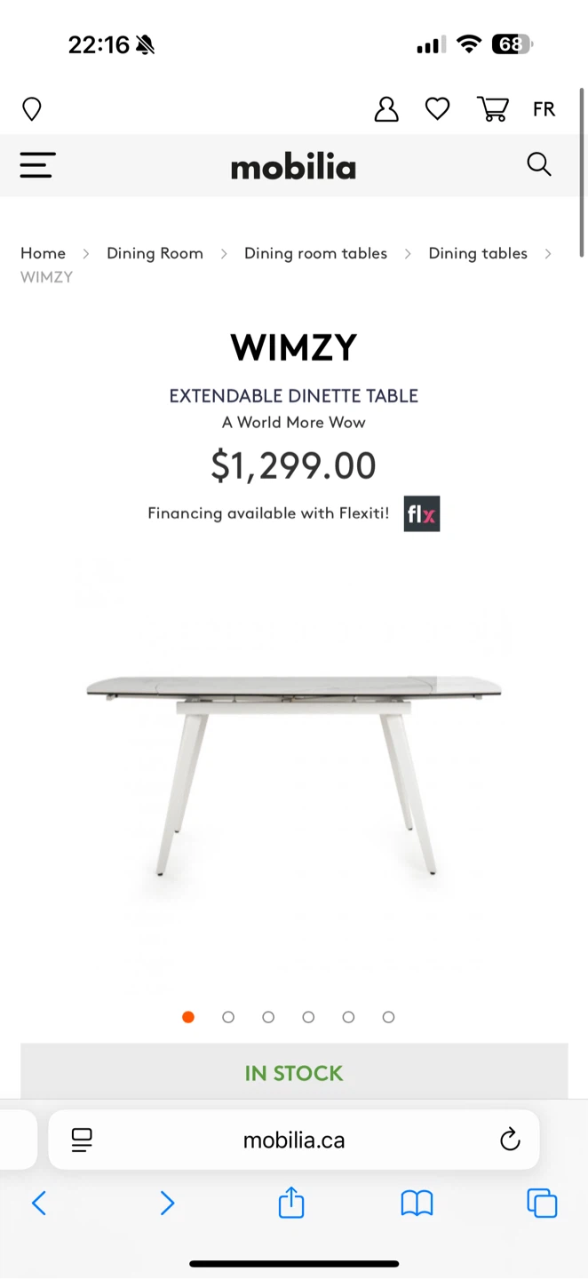 Mobilia Wimzy Extendable Dining Table