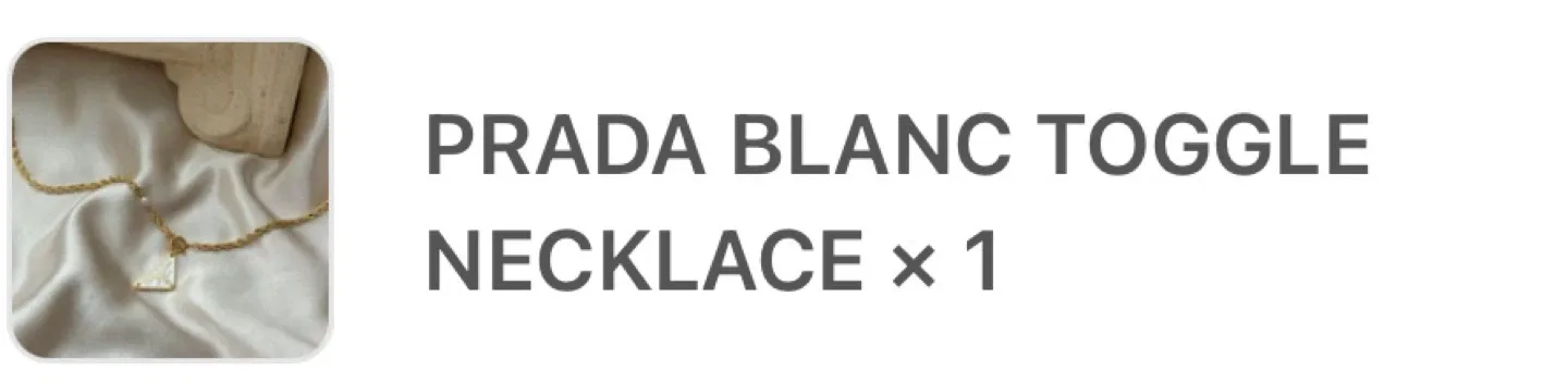 Prada Gold Chain Necklace image indicator(7)