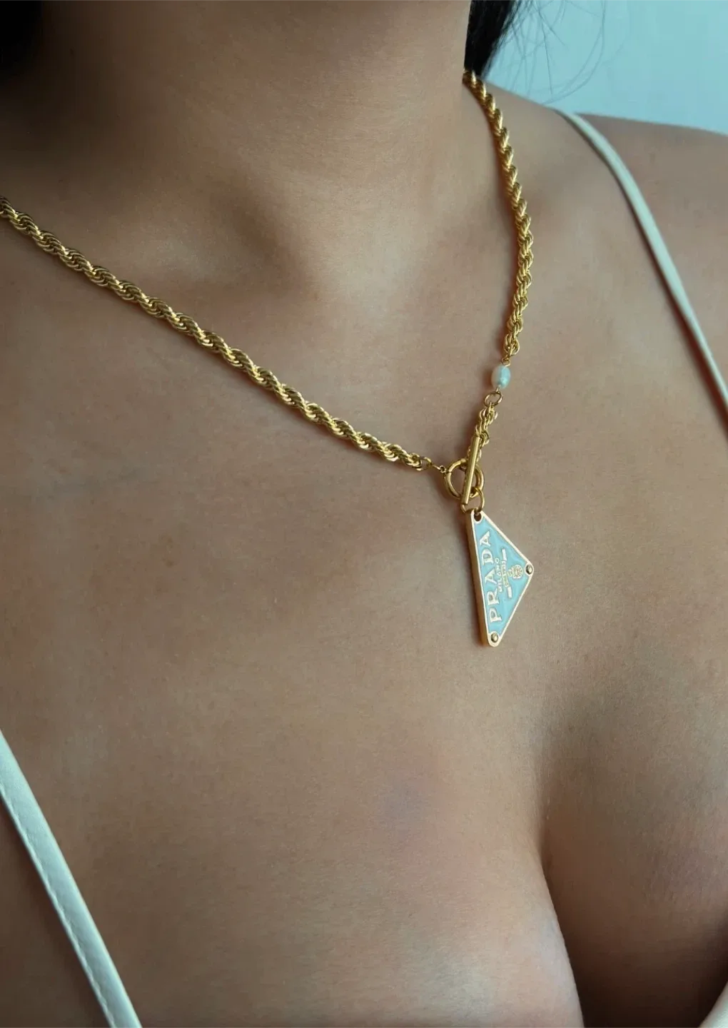 Prada Gold Chain Necklace thumbnail