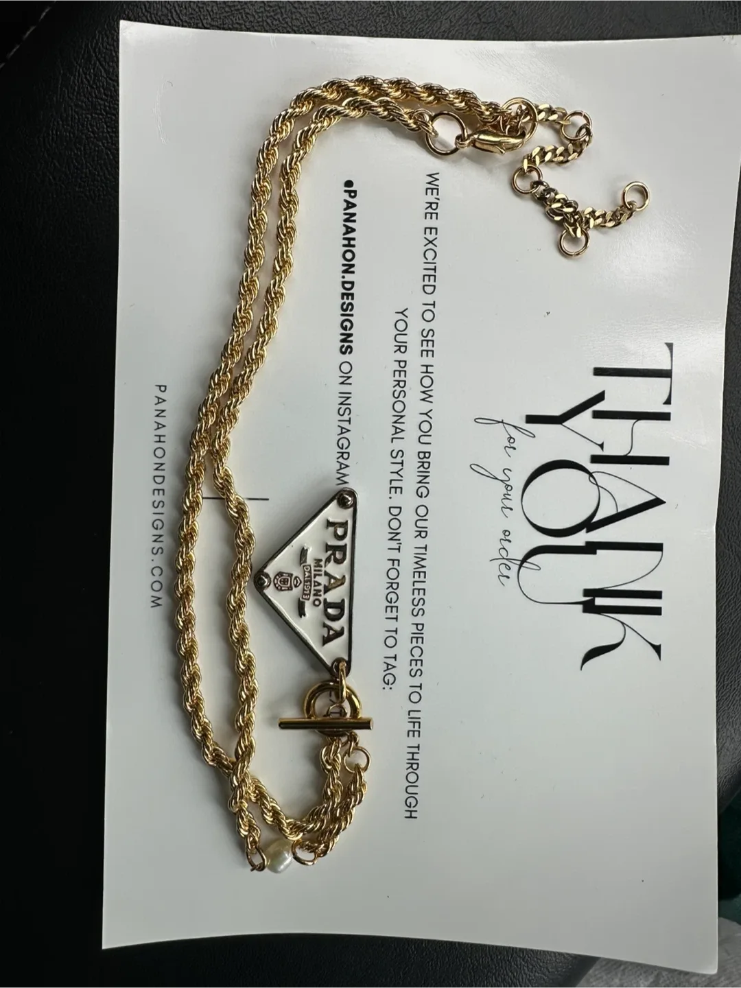 Prada Gold Chain Necklace image indicator(6)