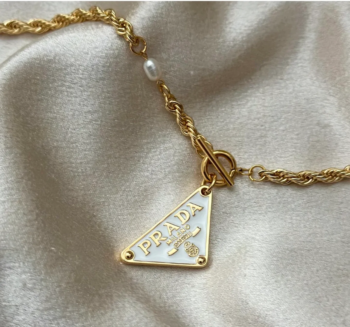 Prada Gold Chain Necklace image indicator(3)