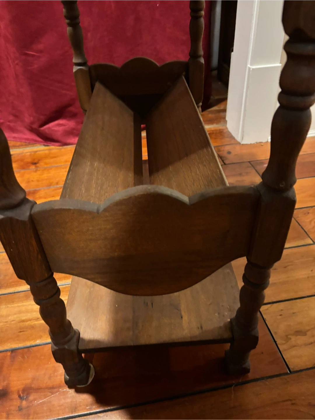 Vintage Wooden Magazine Rack - photo 3