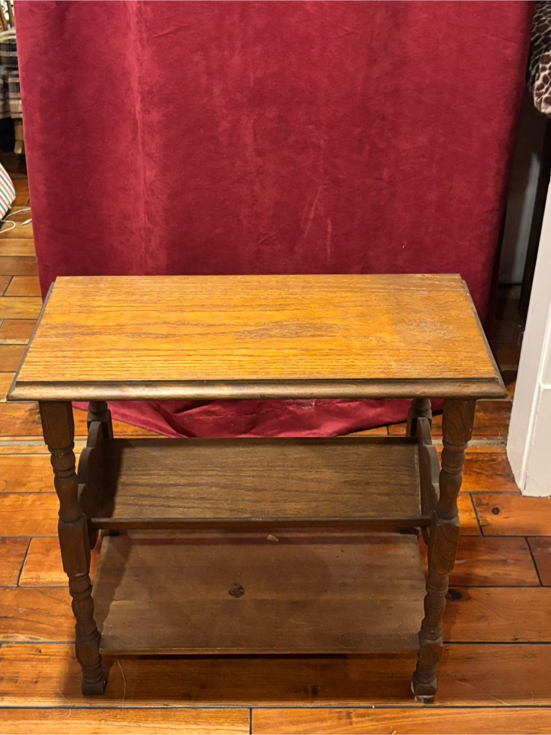 Vintage Wooden Magazine Rack